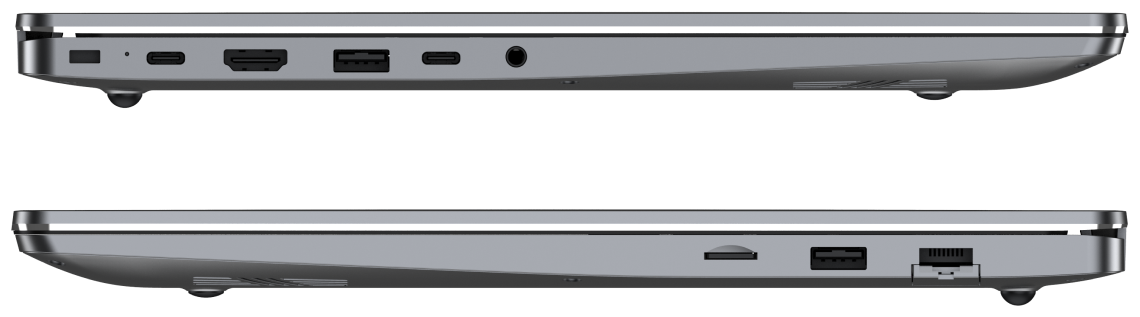 16" Ноутбук Tecno Megabook K16S R5-7430U/16GB/1TB SSD/W11H серый 