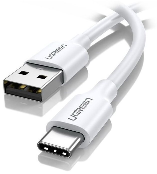 Кабель UGREEN US287 USB-A to USB-C 1m белый 60121