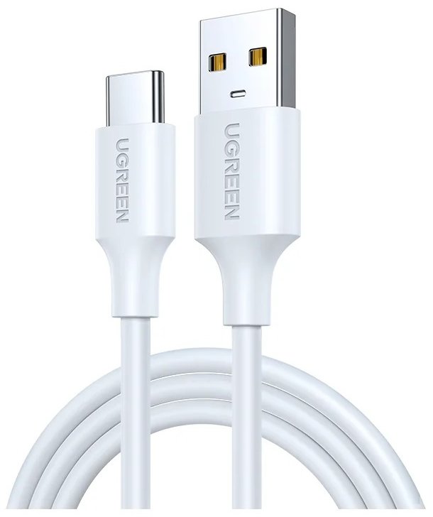 Кабель UGREEN US287 USB-A to USB-C 1m белый 60121