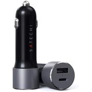 Автомобильная зарядка Satechi 72W Type-C PD Car Charger серый