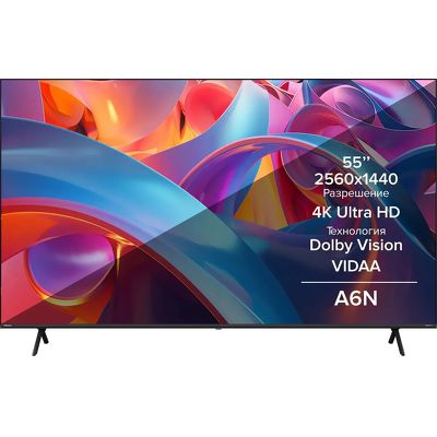 Телевизор Hisense 55A6N 55" черный