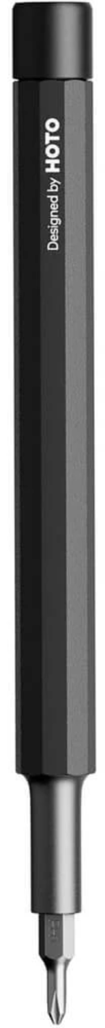 Отвертка с набором бит карманная HOTO Pocket Precision Screwdriver SE чёрный HFT0004GL