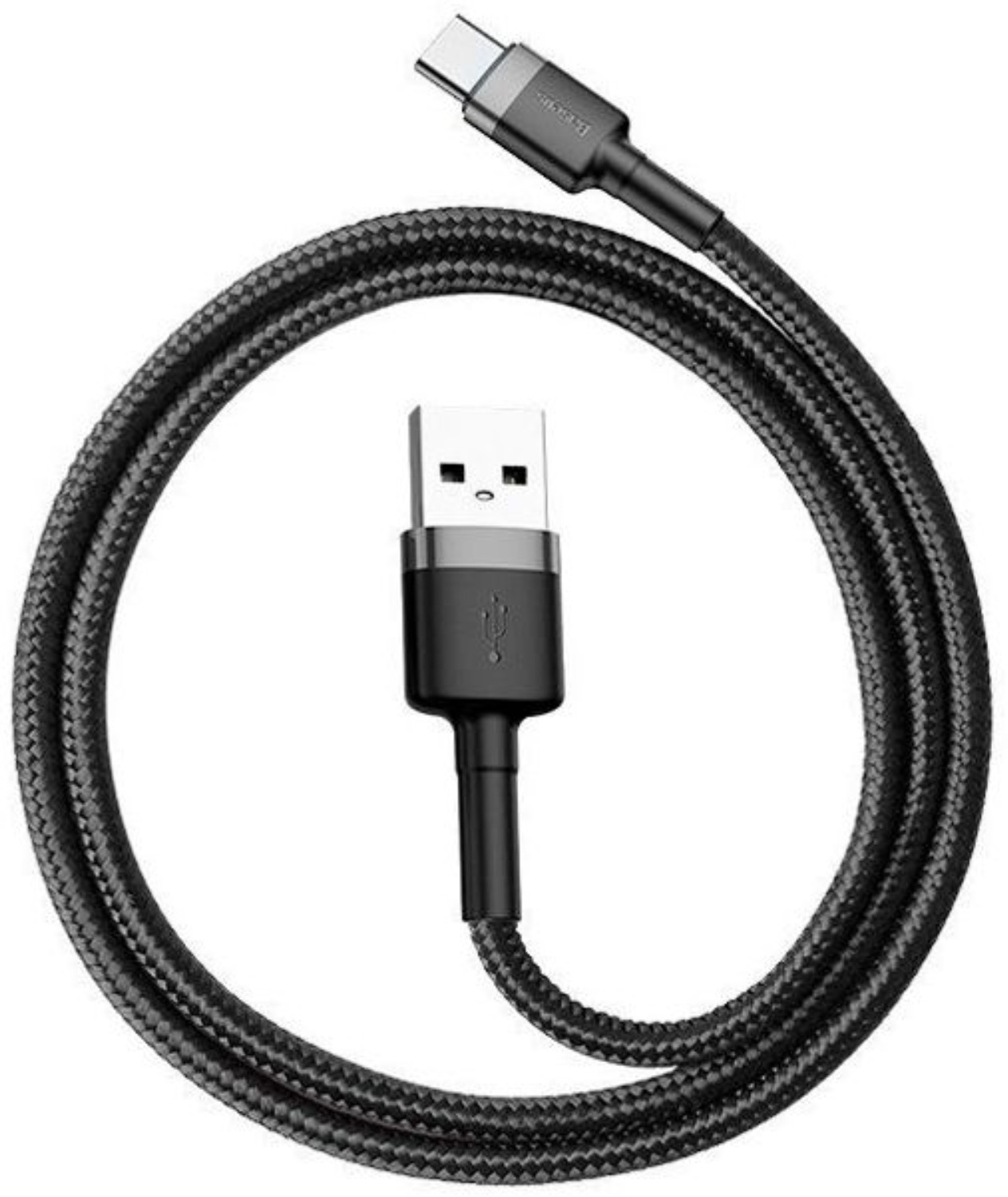 Кабель Baseus Cafule Type-A to Type-C 3A 1m черно-серый