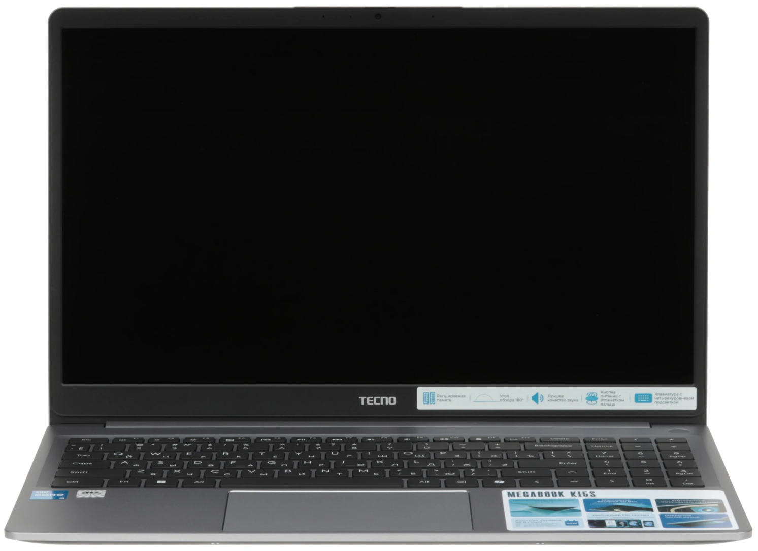 15,6" Ноутбук Tecno Megabook K15SRA i5-13420H/8GB/512GB SSD/W11H серый 
