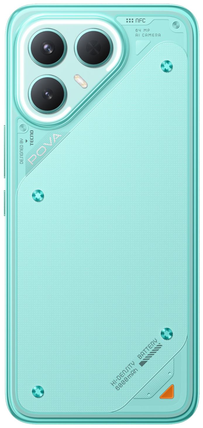 Смартфон Tecno POVA 7 Pro 5G 12/256 ГБ бирюзовый