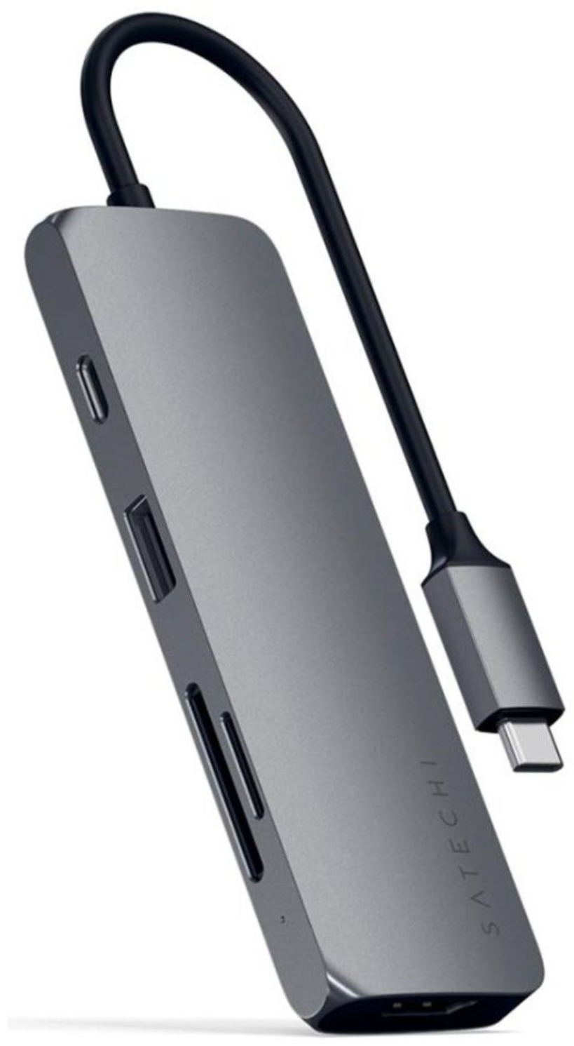 USB-разветвитель Satechi USB-C Multiport Pro серый ST-UCMPAM