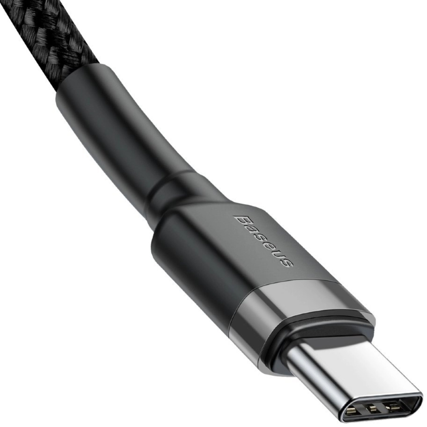 Кабель Baseus Cafule PD2.0 Type-C to Type-C 60W 1m серо-черный CATKLF-GG1