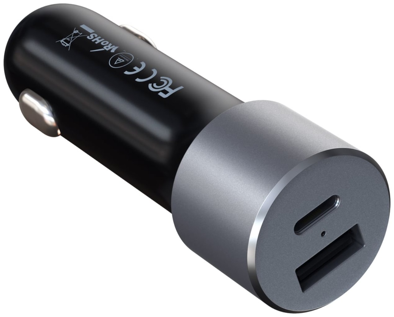 Автомобильная зарядка Satechi 72W Type-C PD Car Charger серый