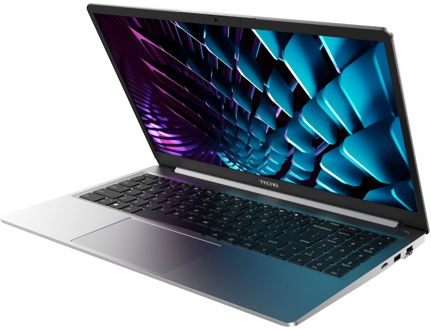 15,6" Ноутбук Tecno Megabook K15SFA R5-7535HS/16GB/512GB SSD/W11H серебристый 