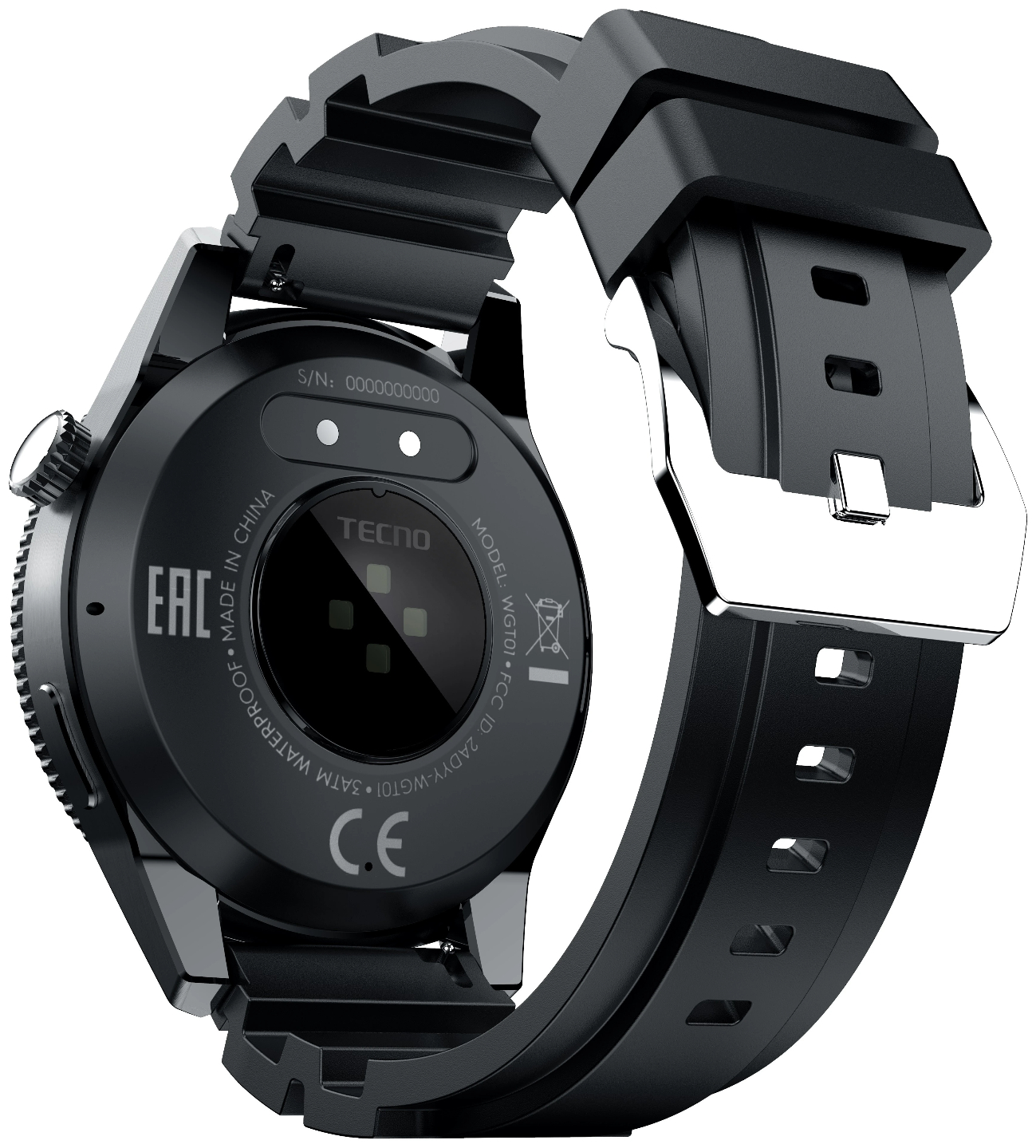 Смарт-часы Tecno Watch GT 1S черный WGT01S