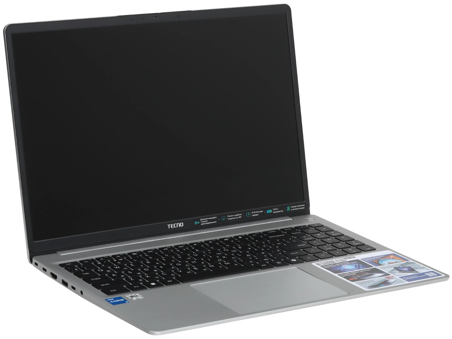 16" Ноутбук Tecno Megabook K16SAA i5-13420H/8GB/512GB SSD/W11H серый 