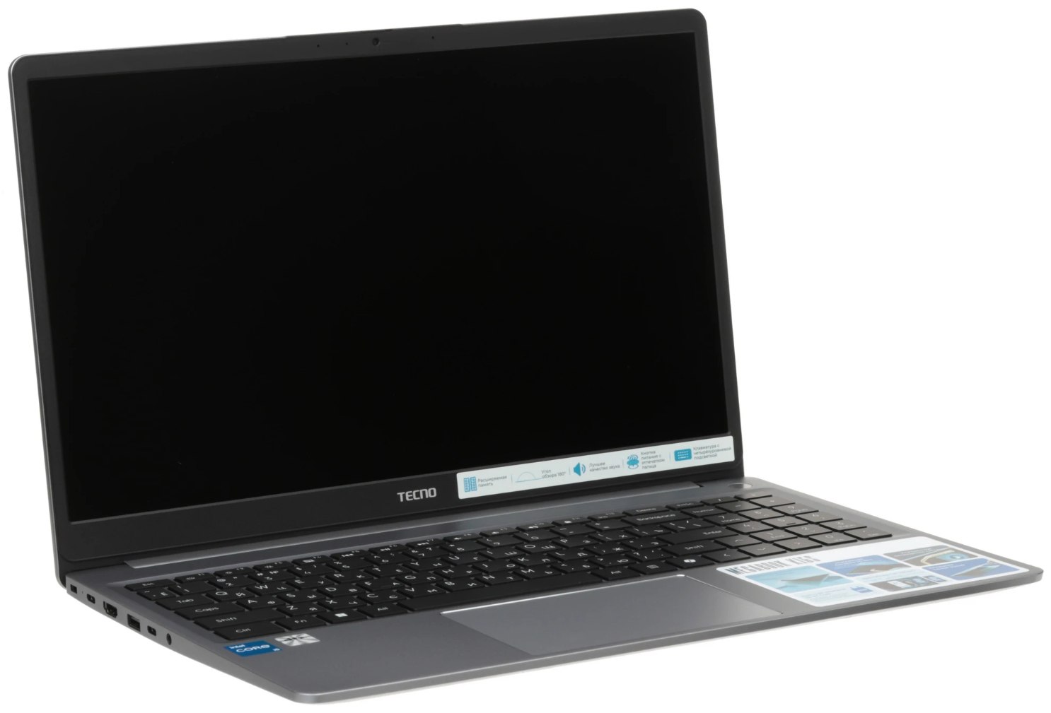 15,6" Ноутбук Tecno Megabook K15S i3-1315U/16GB/512GB SSD/W11H серый 