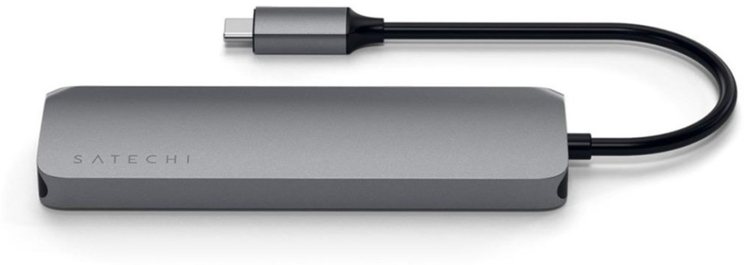 USB-разветвитель Satechi USB-C Multiport Pro серый ST-UCMPAM