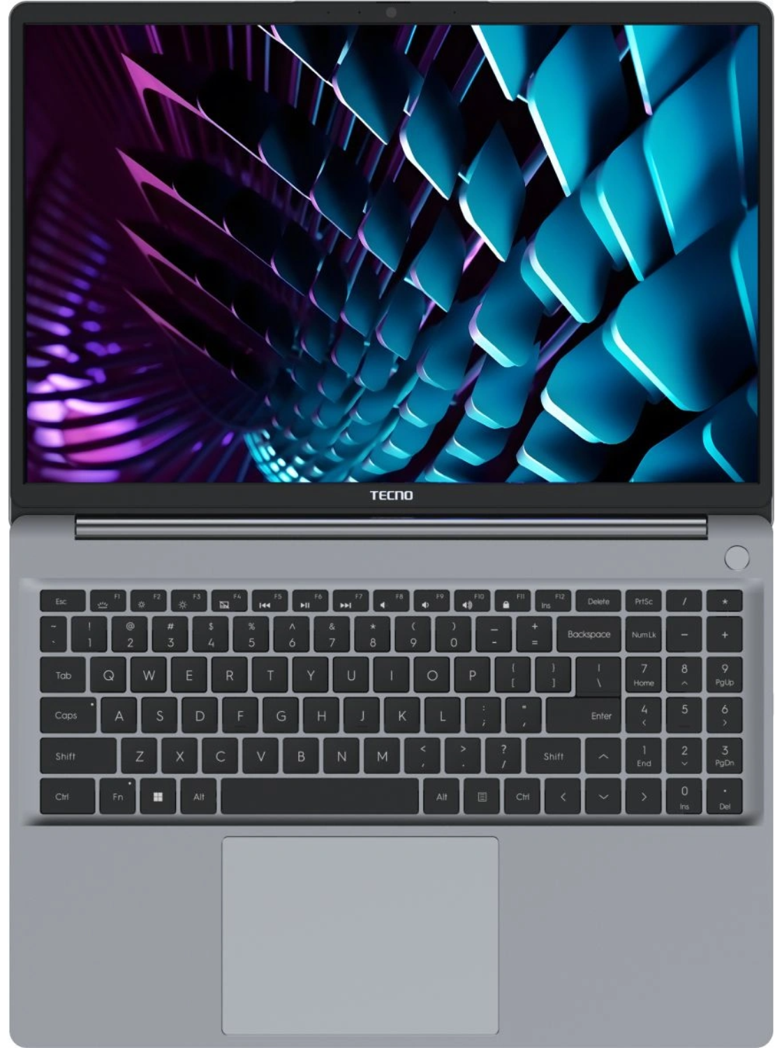 15,6" Ноутбук Tecno Megabook K15SFA R5-7535HS/8GB/512GB SSD/W11H серый 