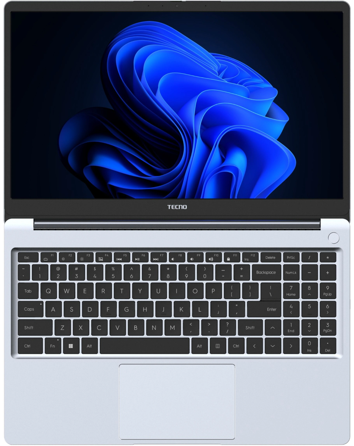 15,6" Ноутбук Tecno Megabook K15SFA R5-7535HS/8GB/512GB SSD/W11H серебристый 