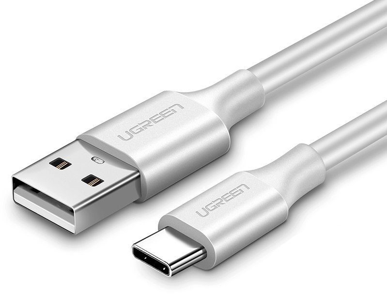 Кабель UGREEN US287 USB-A to USB-C 1m белый 60121