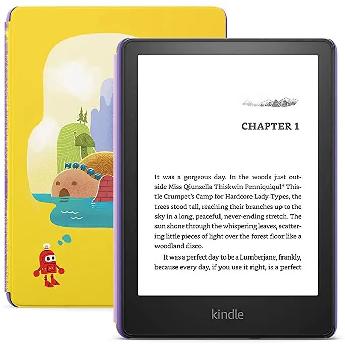 Электронная книга Amazon Kindle Paperwhite 2021 (11th gen) 8 ГБ Kids Edition желтый