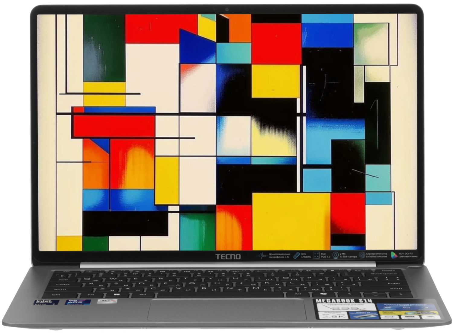 14" Ноутбук Tecno Megabook S14MM i5-125H ULTRA/16GB/1TB SSD/W11H серый 