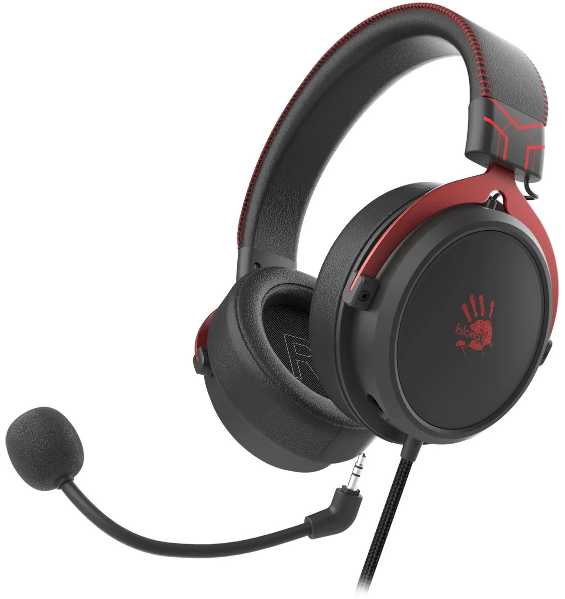 Проводные наушники с микрофоном A4Tech Bloody M590i красно-черный
