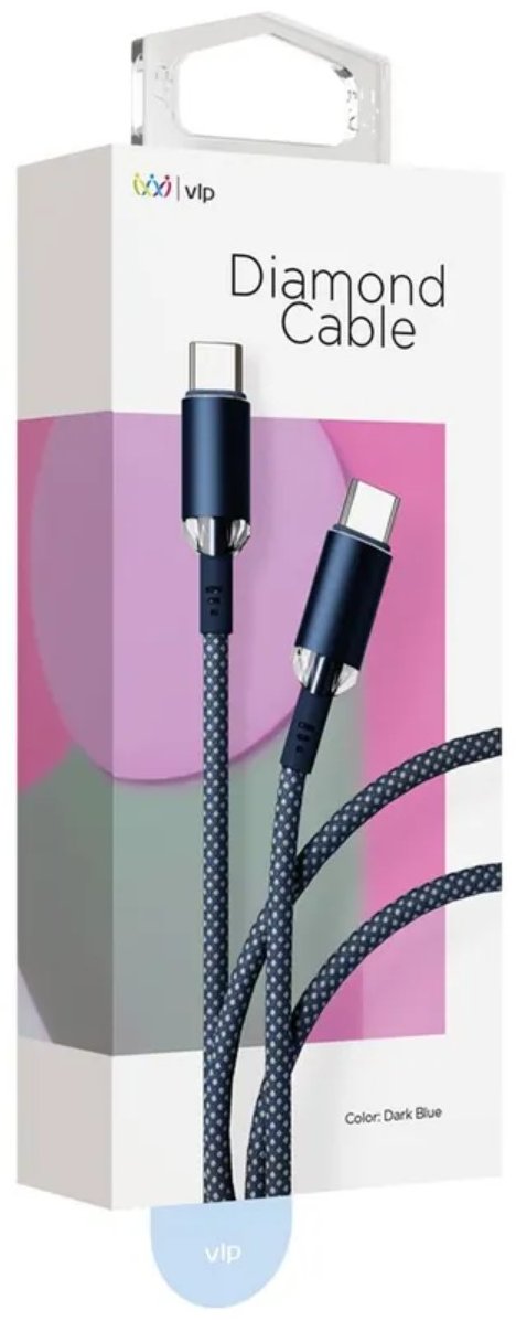 Кабель VLP Diamond Cable Type-C to Type-C 60W 1.2m синий