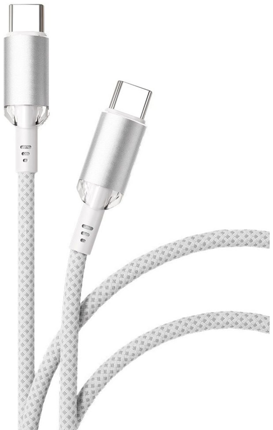Кабель VLP Diamond Cable Type-C to Type-C 60W 1.2m белый