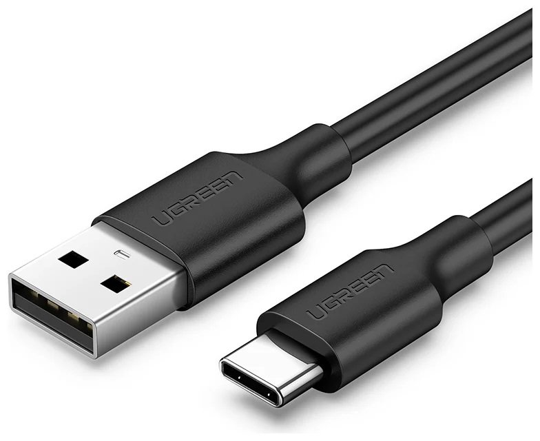 Кабель UGREEN US287 USB-A to USB-C 0.5m черный 60115