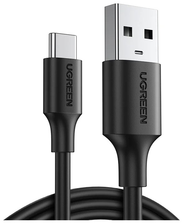 Кабель UGREEN US287 USB-A to USB-C 1m черный 60116