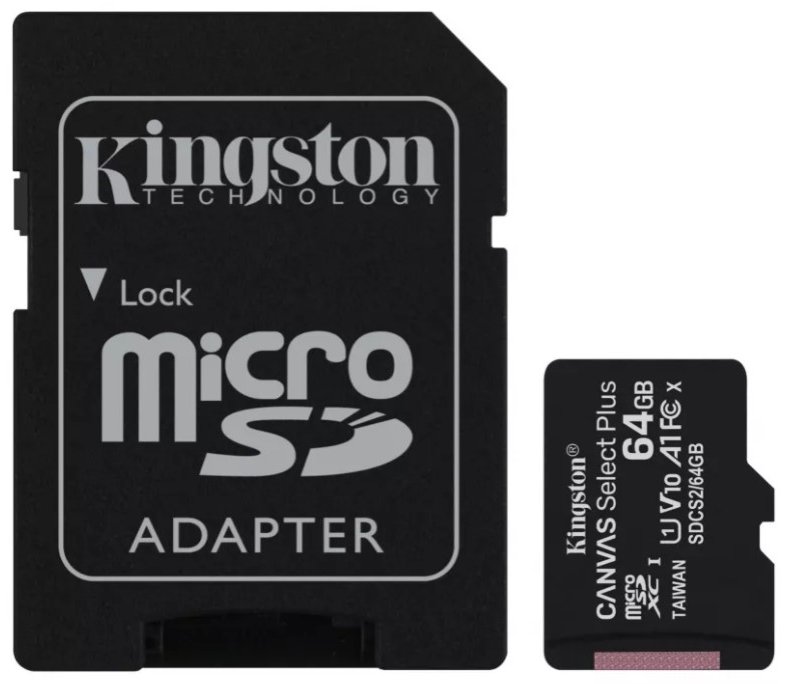 Карта памяти 64 ГБ Kingston Canvas Select Plus SDCS2/64GB