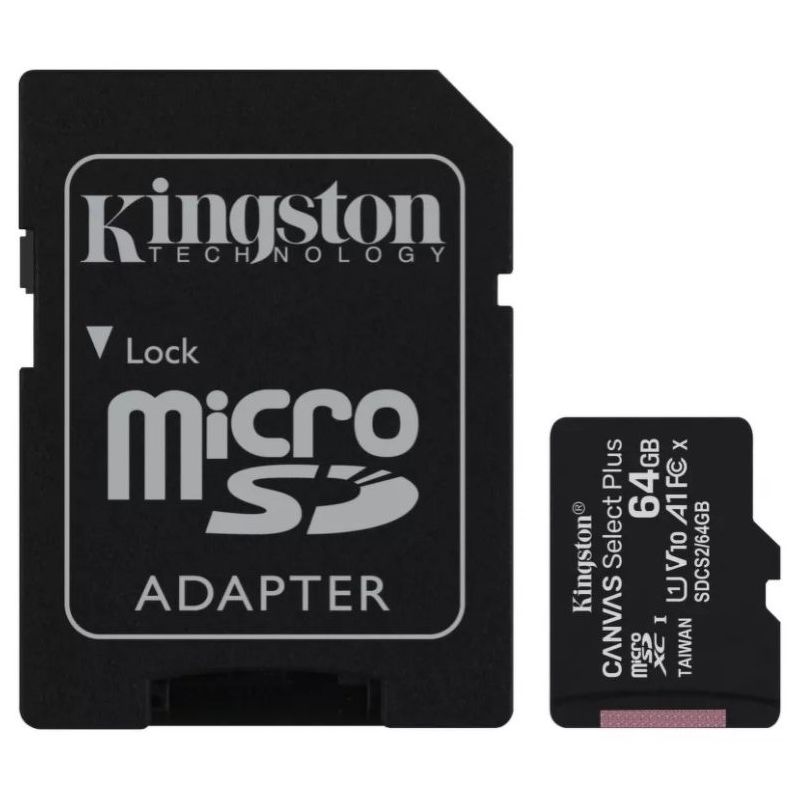 Карта памяти 64 ГБ Kingston Canvas Select Plus SDCS2/64GB