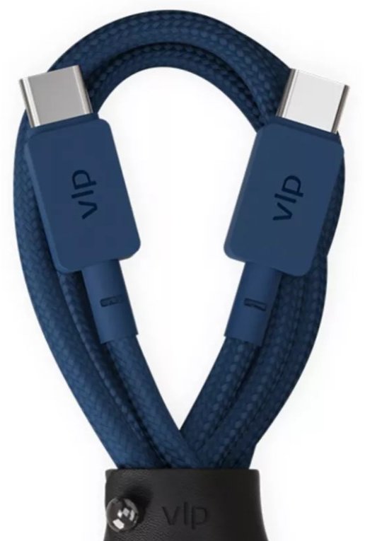 Кабель VLP Nylon Cable Type-C to Type-C 100W 1.2m синий