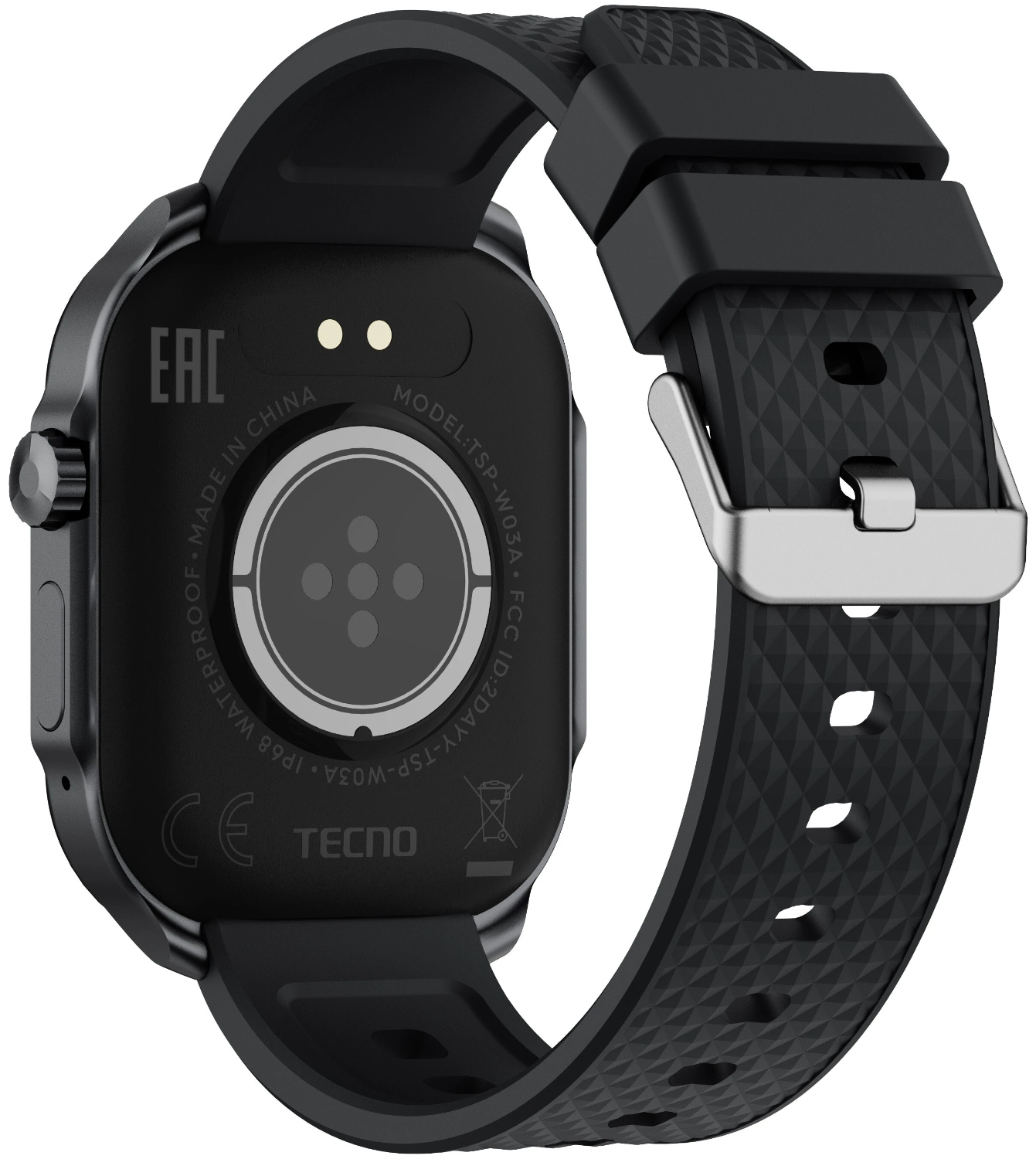 Смарт-часы Tecno Watch 3 Active черный W03A