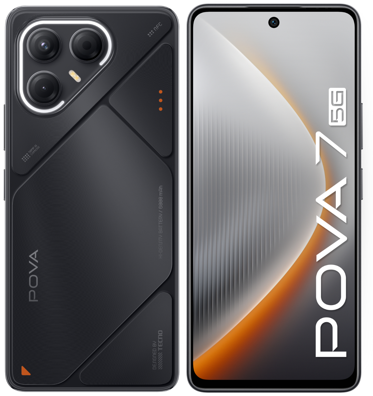 Смартфон Tecno POVA 7 5G 8/256 ГБ черный
