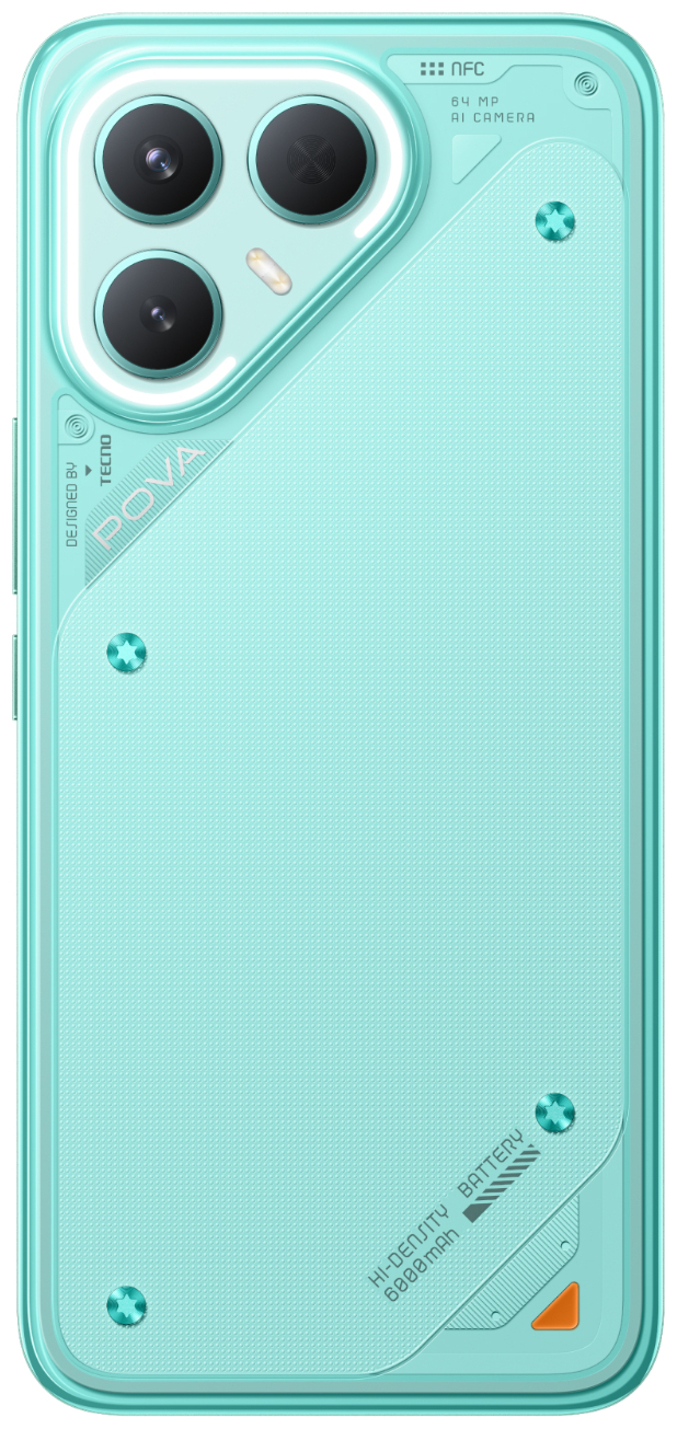 Смартфон Tecno POVA 7 Pro 5G 12/256 ГБ бирюзовый
