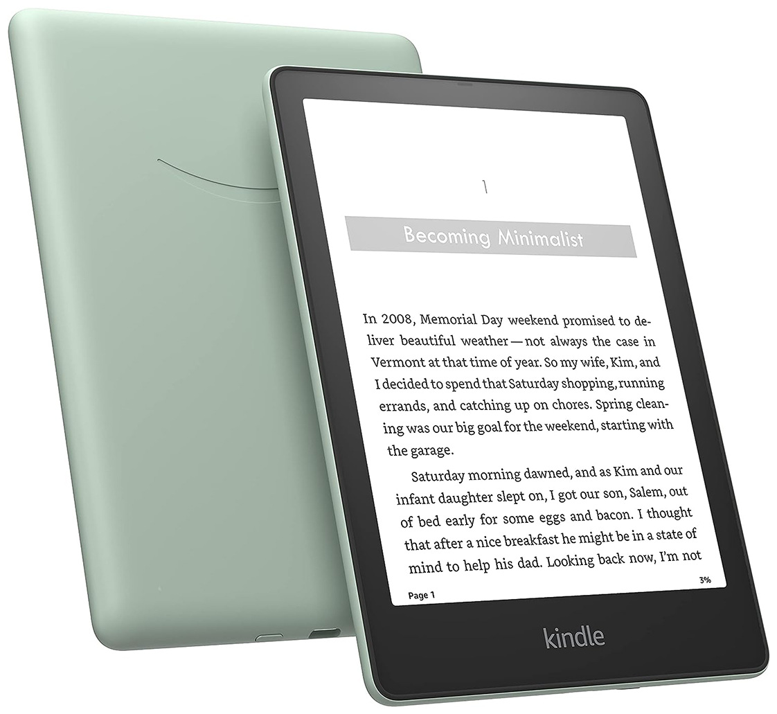 Электронная книга Amazon Kindle Paperwhite 2021 (11th gen) 32 ГБ Signature Edition зеленый